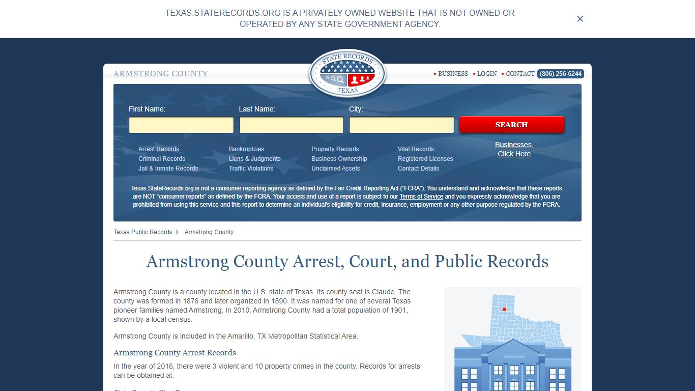 Armstrong County Arrest, Court, and Public Records